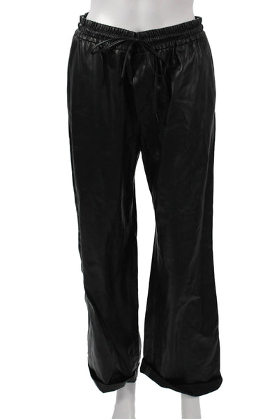 Zara Men Black Jogger Pants Drawstring Polyester Size M