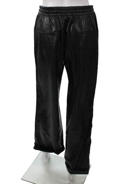 Zara Men Black Jogger Pants Drawstring Polyester Size M