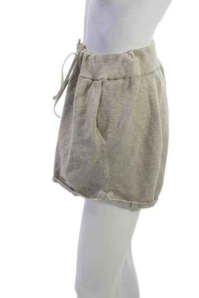 Lululemon Unisex Gray Sweat Shorts Drawstring Size 12