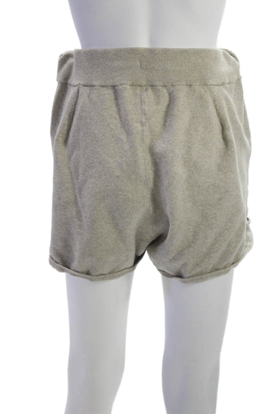 Lululemon Unisex Gray Sweat Shorts Drawstring Size 12