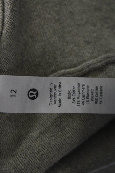 Lululemon Unisex Gray Sweat Shorts Drawstring Size 12