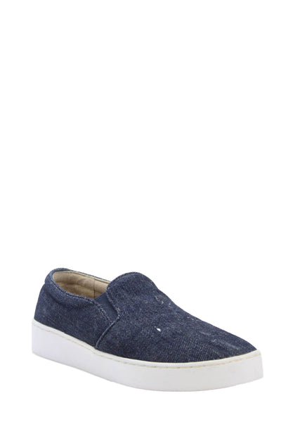 Vionic Women's Round Toe Denim Rubber Sole Slip-On Loafer Shoes Size 5