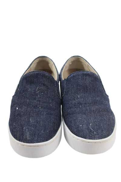 Vionic Women's Round Toe Denim Rubber Sole Slip-On Loafer Shoes Size 5