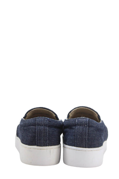 Vionic Women's Round Toe Denim Rubber Sole Slip-On Loafer Shoes Size 5