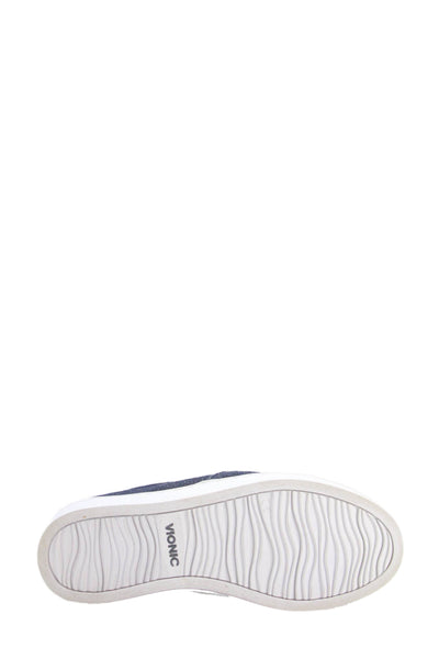 Vionic Women's Round Toe Denim Rubber Sole Slip-On Loafer Shoes Size 5