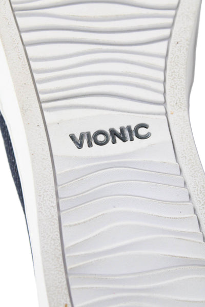Vionic Women's Round Toe Denim Rubber Sole Slip-On Loafer Shoes Size 5