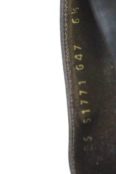 Salvatore Ferragamo Womens Block Heel Round Toe Sleek Pumps Black Size 6.5