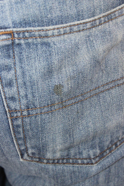 Tommy Hilfiger Mens Straight Jeans Blue Cotton Button Size 38