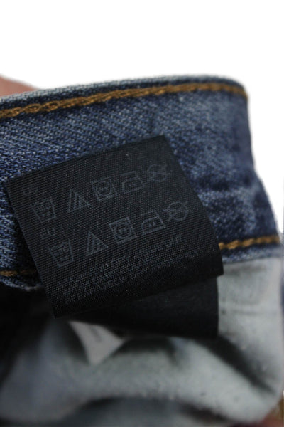 Tommy Hilfiger Mens Straight Jeans Blue Cotton Button Size 38