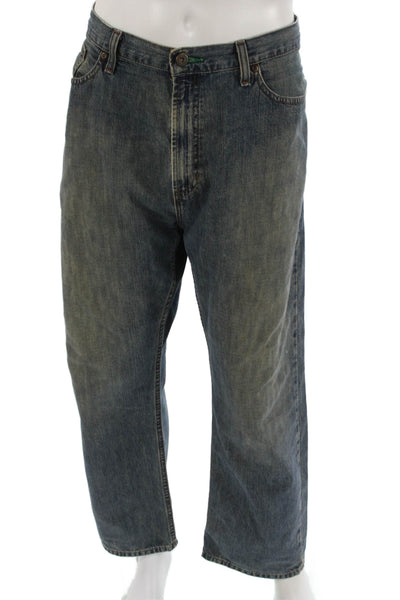 Tommy Hilfiger Mens Dark Blue Straight Jeans Big Tall Size 38