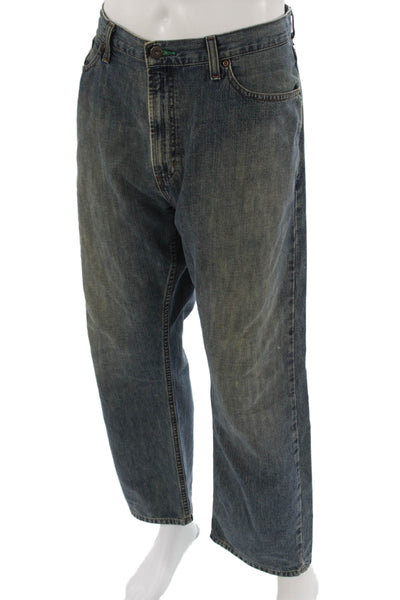 Tommy Hilfiger Mens Dark Blue Straight Jeans Big Tall Size 38