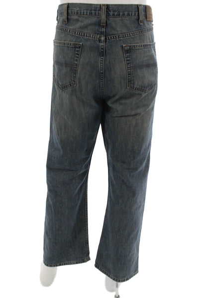 Tommy Hilfiger Mens Dark Blue Straight Jeans Big Tall Size 38