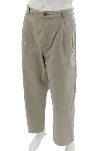 Tommy Hilfiger Men Chinos Beige Cotton Classic Size 38