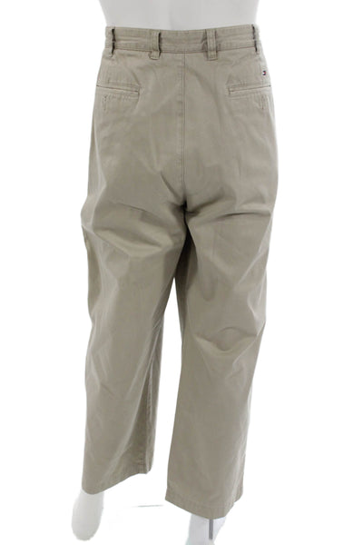 Tommy Hilfiger Men Chinos Beige Cotton Classic Size 38