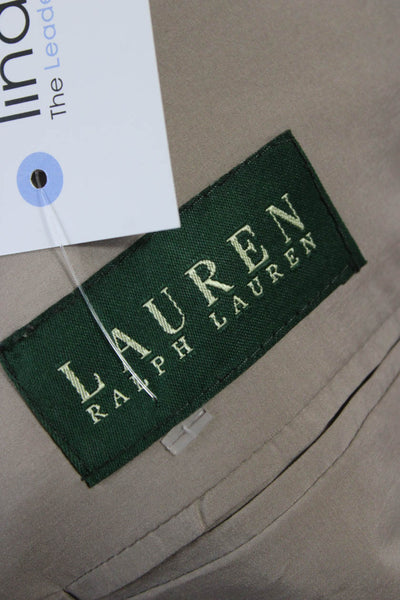 Lauren Ralph Lauren Mens Brown Checked Pure Wool Sport Coat Size 48