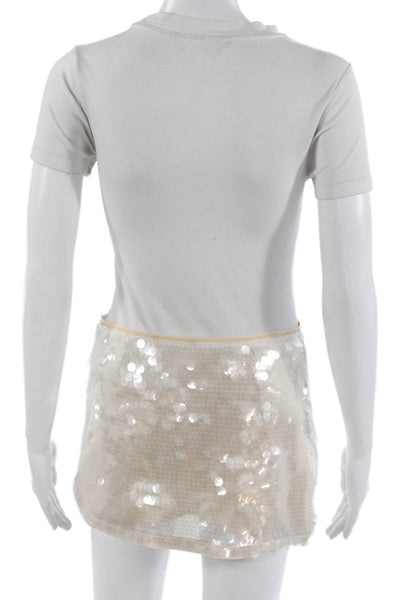 Superdown Womens Beige Mini Skirt 100% Polyester Size XS