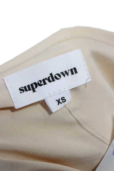 Superdown Womens Beige Mini Skirt 100% Polyester Size XS