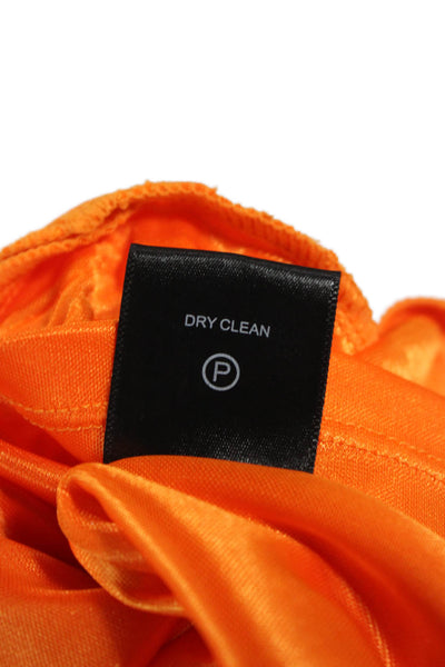 NBD Womens Orange Sleeveless Mini Shift Dress Zip Size XS