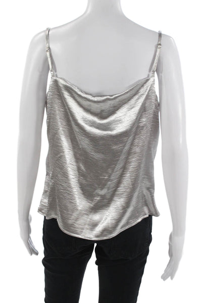 Lili Sidonio Women Gray Camisole Sleeveless 100% Polyester Size M