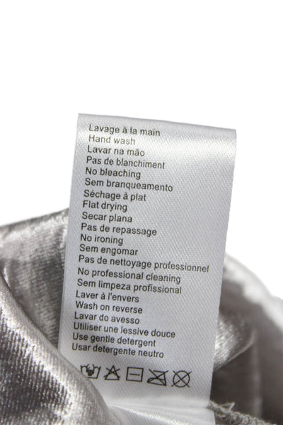 Lili Sidonio Women Gray Camisole Sleeveless 100% Polyester Size M