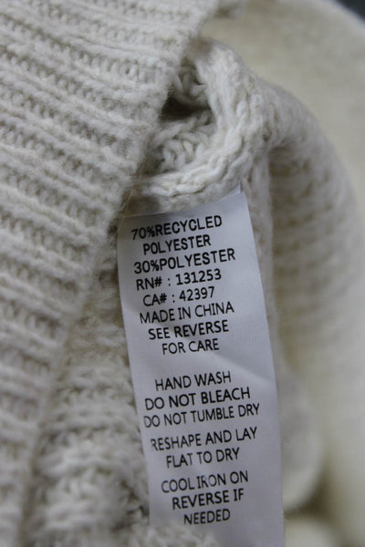 Pink Martini Unisex Pullover Sweater Beige Crew Neck Long Sleeve Size 2XS