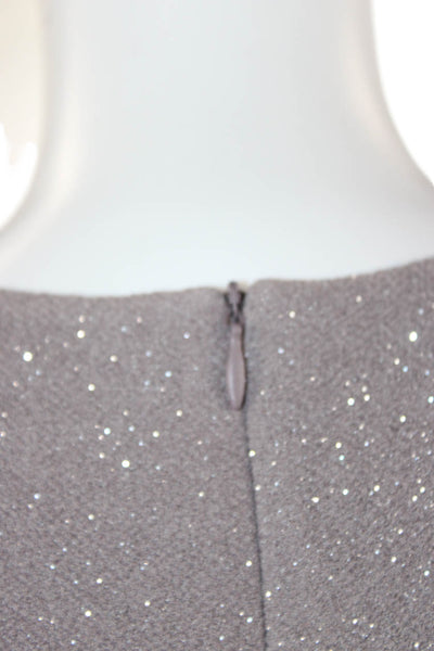Interstyle Womens Sheath Gray Knee Length Dress 3/4 Sleeve Size L
