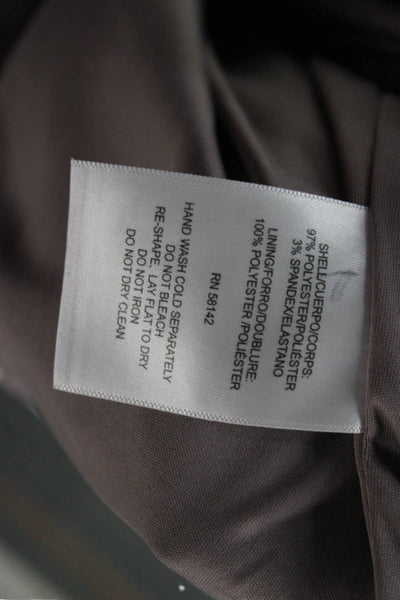 Interstyle Womens Sheath Gray Knee Length Dress 3/4 Sleeve Size L