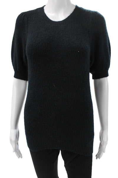 Vero Moda Unisex Black Crew Neck Short Sleeve Pullover Sweater Size XS