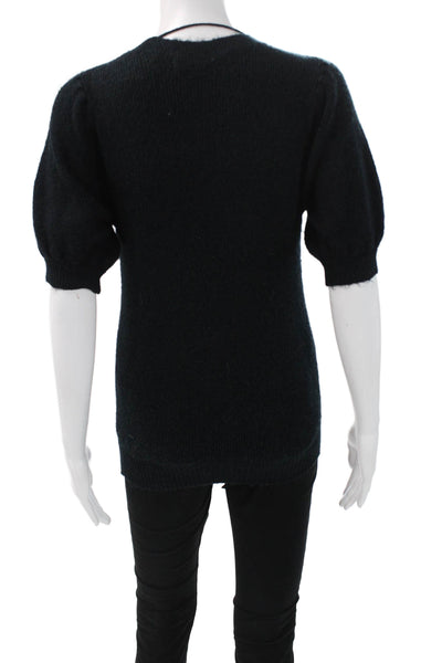Vero Moda Unisex Black Crew Neck Short Sleeve Pullover Sweater Size XS