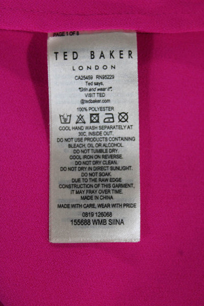 Ted Baker London Womens Camisole Pink Polyester Sleeveless Size 2