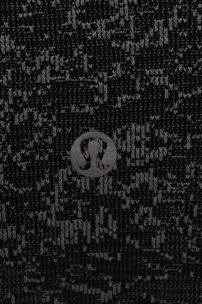 Lululemon Womens Black Pullover Sweater Nylon Blend Crew Neck Longsleeve Size 8