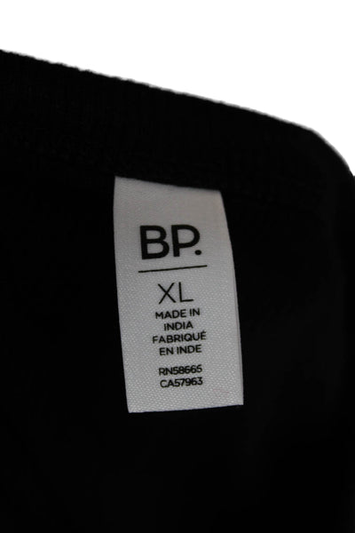BP. Womens Black Basic Short Sleeve T-Shirt Viscose Spandex Size XL