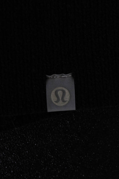 Lululemon Mens V Neck Short Sleeve Pullover Sweater Black Size M