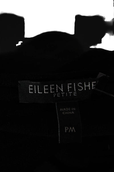 Eileen Fisher Women Black Cashmere Silk Sleeveless Tank Petite Size M