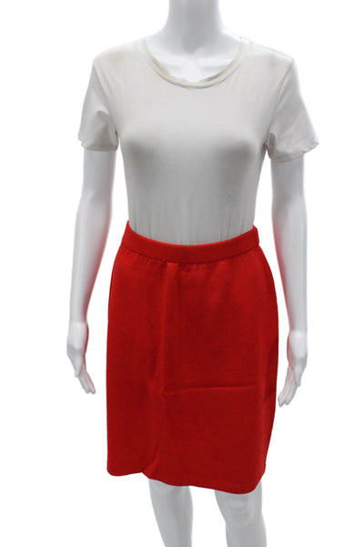 St. John Collection By Marie Gray Women A-Line Knee-Length Red Skirt Size 8