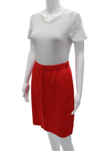St. John Collection By Marie Gray Women A-Line Knee-Length Red Skirt Size 8