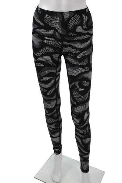 Lululemon Womens Ankle Jeggings Black Animal Print Size 4
