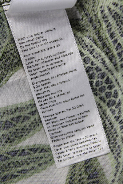 Topshop Petite Womens Green Floral Slip Dress Mini Sleeveless Size 8