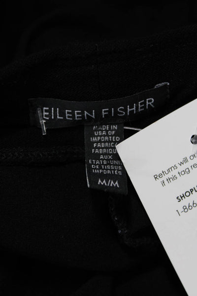 Eileen Fisher Womens Ankle Cropped Black Pants Size M