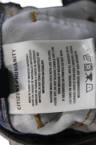 Citizens of Humanity Unisex Cropped Straight Light Blue Jeans Size 25