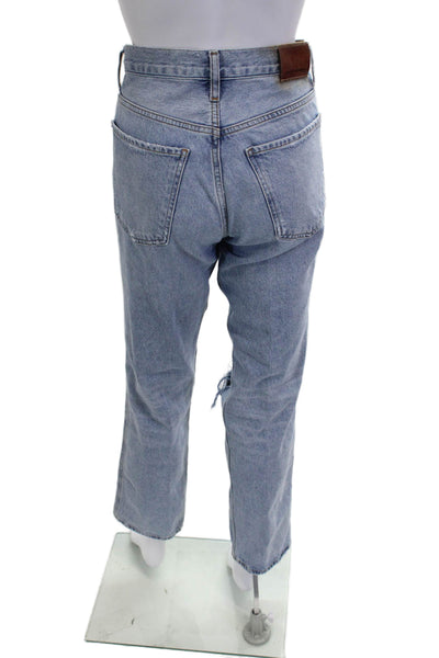 Citizens of Humanity Unisex Cropped Straight Jeans Light Blue High Rise Size 26