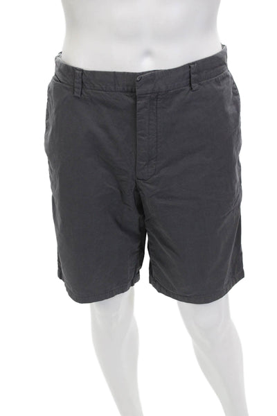 Club Monaco Mens Chino Shorts Dark Gray Cotton Size 34