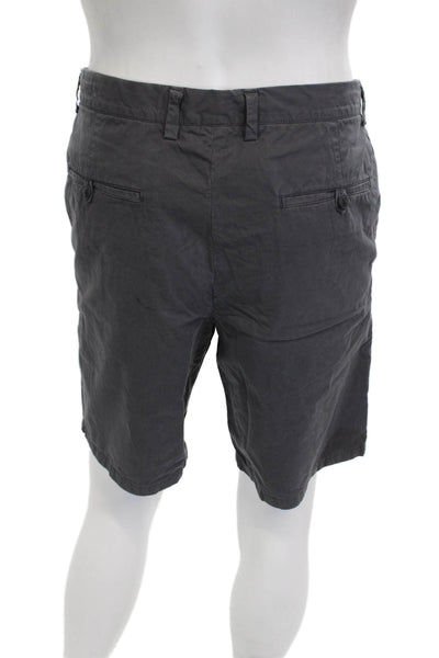 Club Monaco Mens Chino Shorts Dark Gray Cotton Size 34