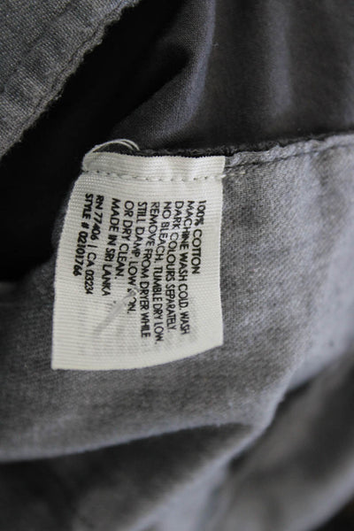 Club Monaco Mens Chino Shorts Dark Gray Cotton Size 34