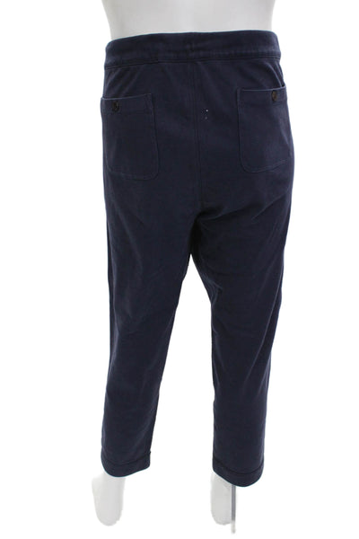 J Crew Mens Jogger Sweatpants Dark Blue Cotton 27 Inseam Size L