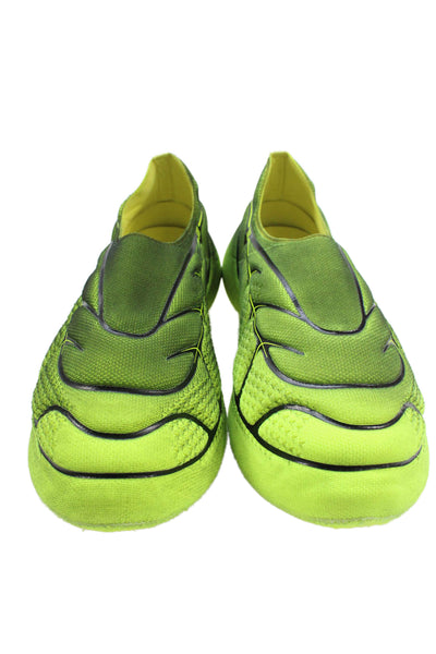 Givenchy Mens TK-360 Gradient Slip On Knit Sneakers Shoes Yellow Black Size 13