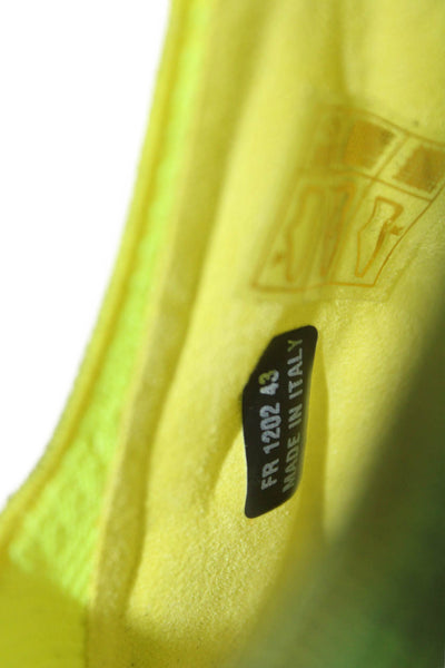 Givenchy Mens TK-360 Gradient Slip On Knit Sneakers Shoes Yellow Black Size 13