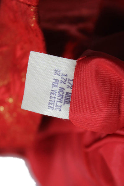 Rickie Freeman For T.J. Nites Women Red Floral Sheath Dress Size 10