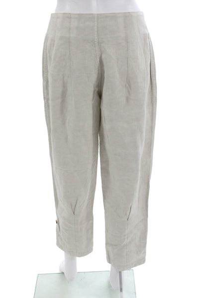 Marrakech Women Cropped Bohemian Beige Cotton Blend Pants Size 30