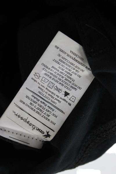 One by One Teaspoon Unisex Black Ankle Tapered Jeans Cotton Size 26